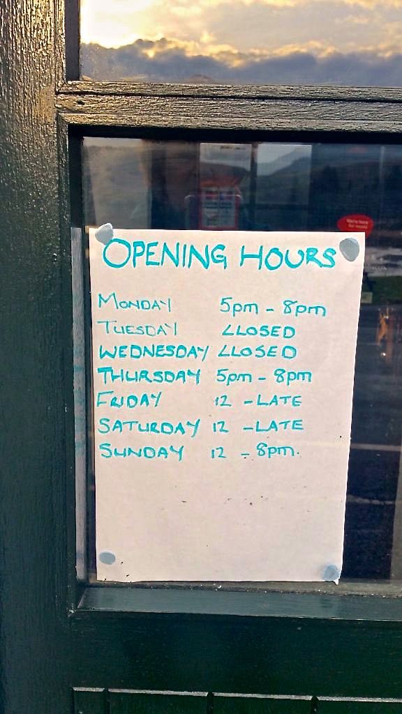 Sign for Tigh An Truish Inn